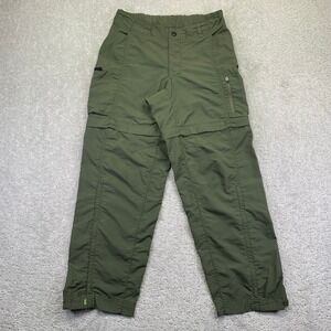 REI Women Convertible Zip Off Cargo Hiking Pants Green UPF 50 Size 8